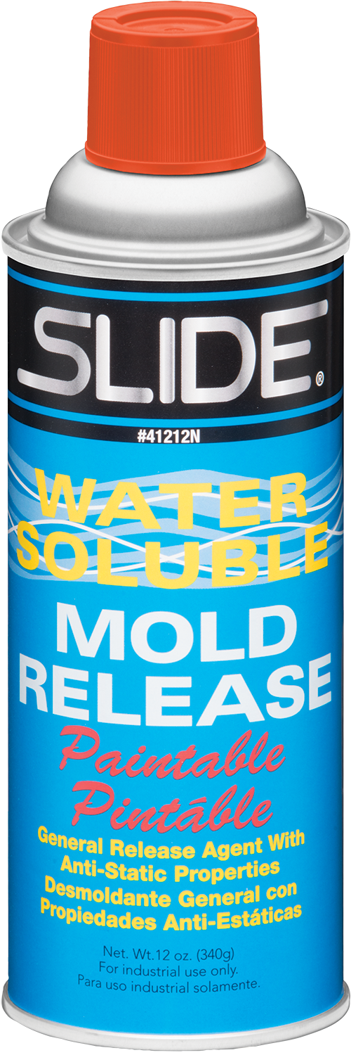 Slide Water Soluble Clear Mold Release Agent - 12 oz Aerosol Can -  Paintable - 41212N